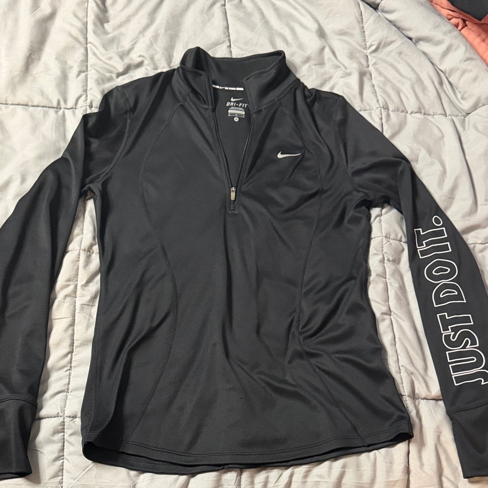 Nike Women's Black Quarter-Zip Sweatshirt
